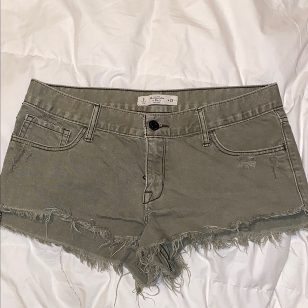 Olive green shorts